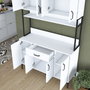 Hanah Home Armario Multiusos Blanco 120x198,6x40 cm
